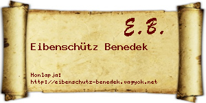 Eibenschütz Benedek névjegykártya